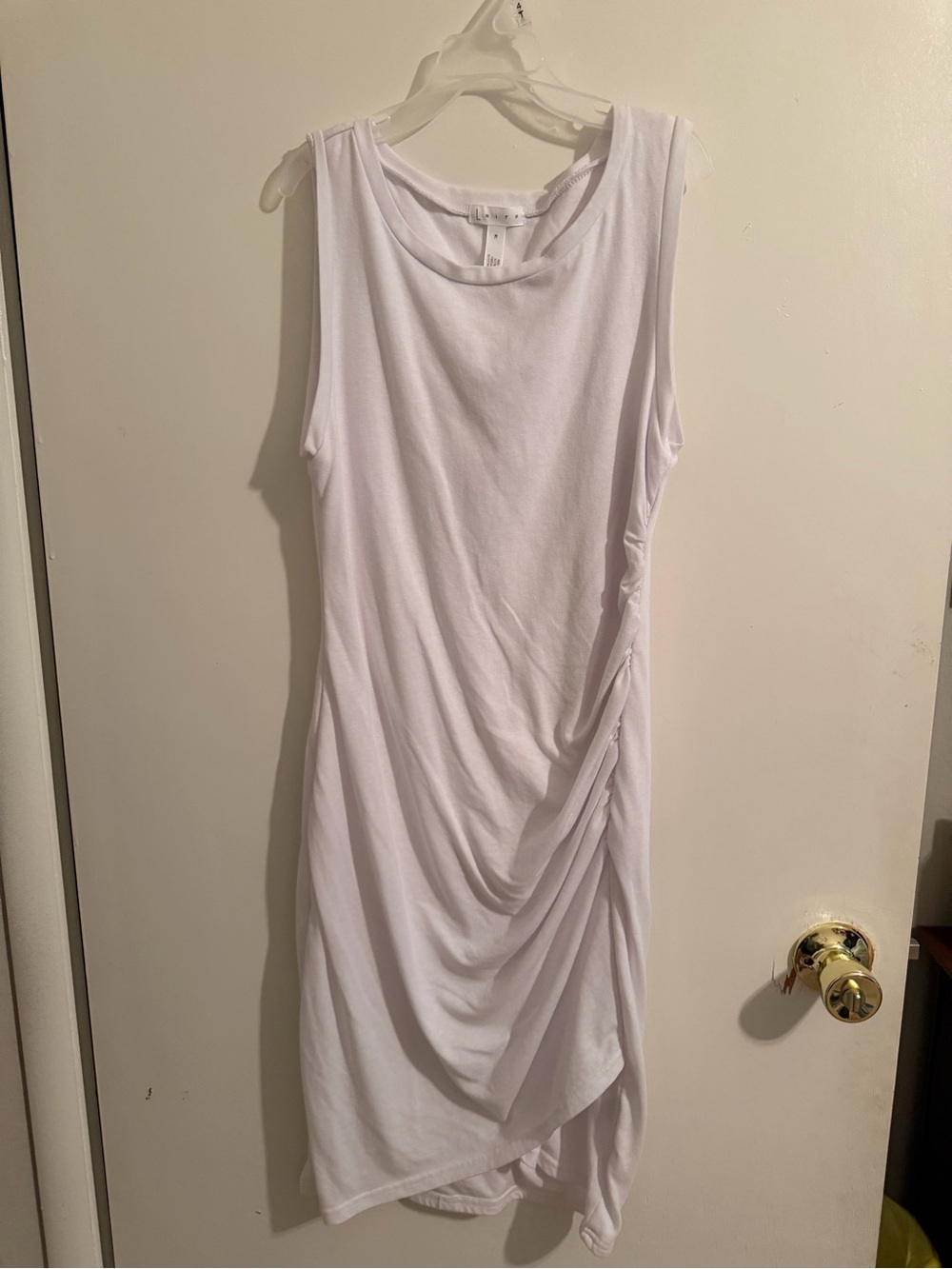 Leith Long White Dress Ruched